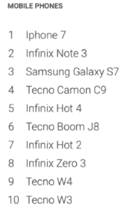 infinix smartphones