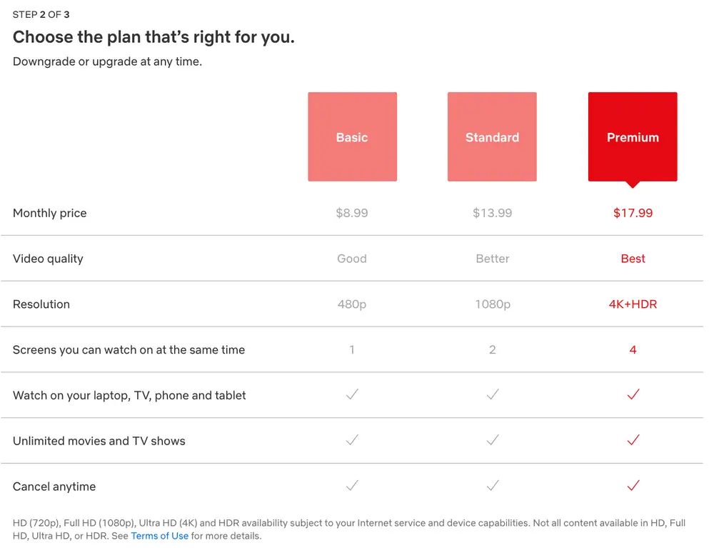 change netflix plan