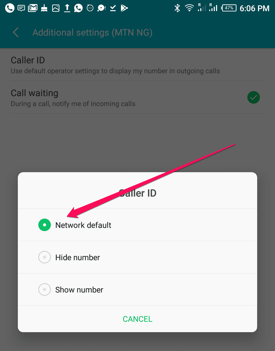 Hide Caller-ID