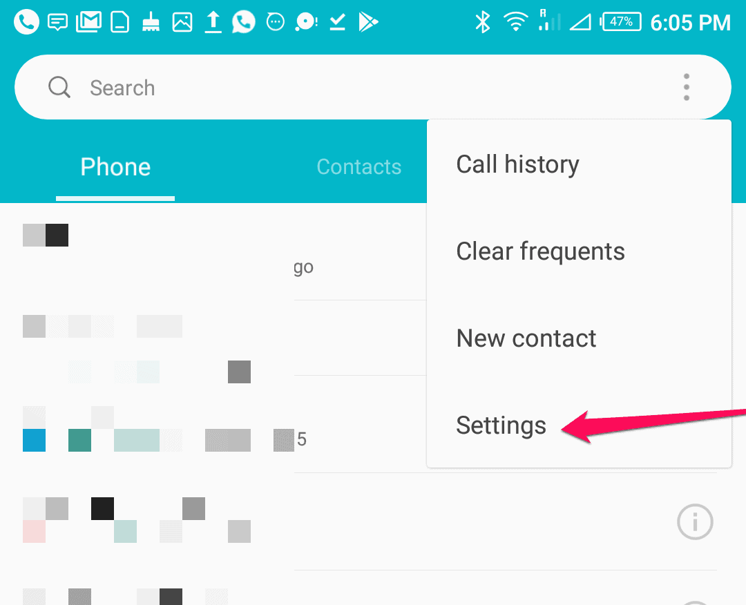 unhide caller ID on infinix android