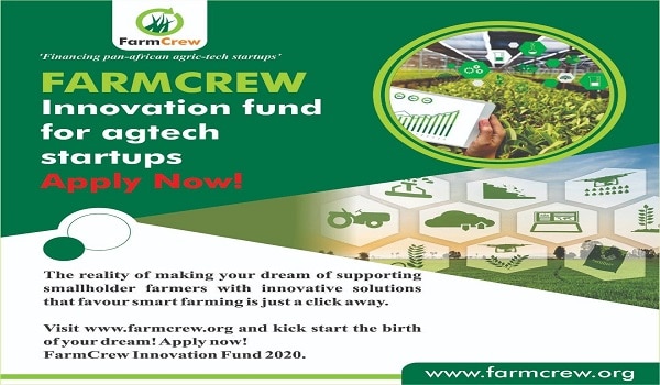 How to apply for FarmCrew Agritech Startups Innovation Fund 2020