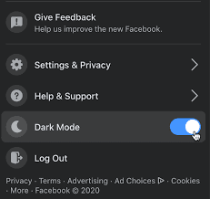 Facebook Dark Mode