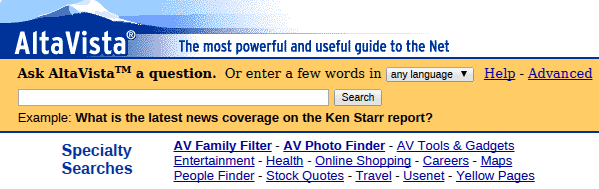alvista earliest search engine