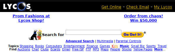 lycos old search engines