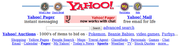 yahoo old search engine