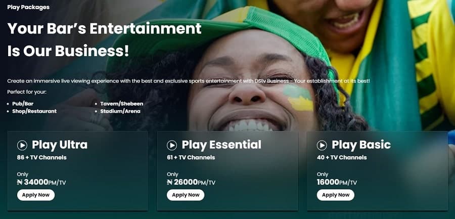 DSTV Play package in nigeria
