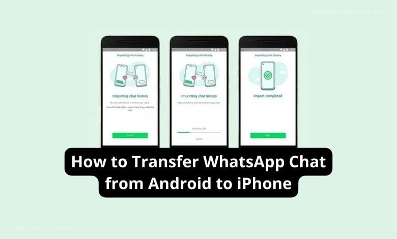 how to transfer whatsapp chat from android to iphone