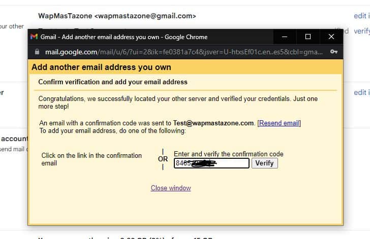 google confirmation code