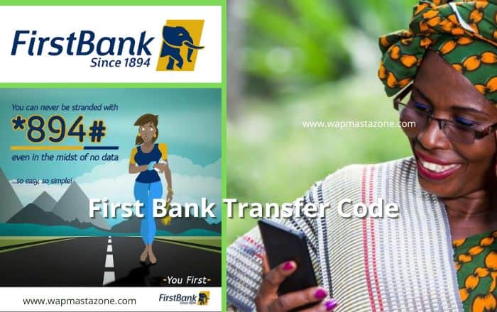 first bank transfer code