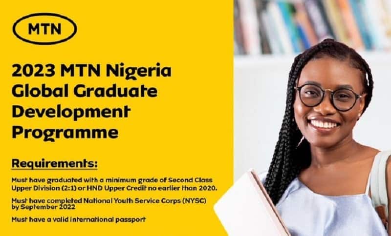 MTN Nigeria Graduate Development Programme 2023