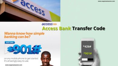 access bank transfer code