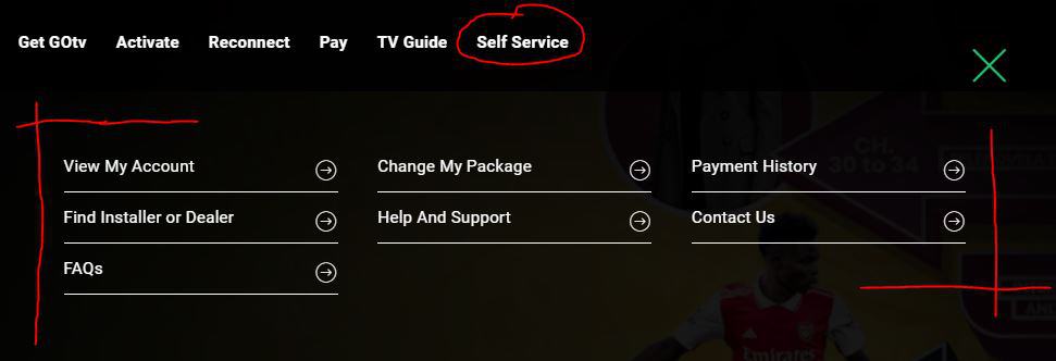 GOtv Self Service