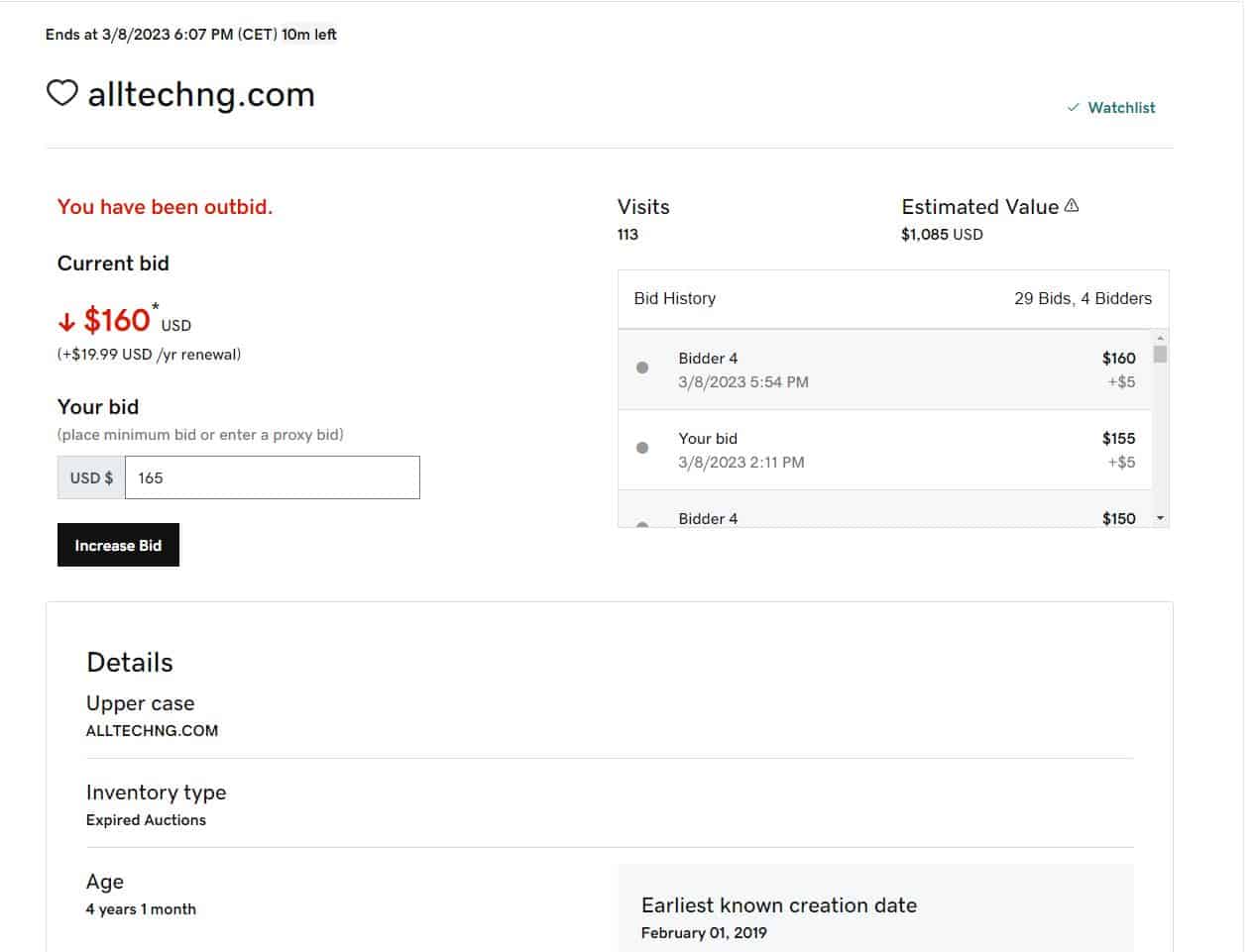 domain bidding process 1