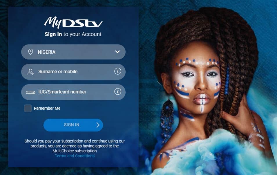 Dstv now login